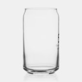 Simpele gepersonaliseerde 50ste verjaardag blikvorm glas (Rechts)