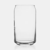 Simpele gepersonaliseerde 50ste verjaardag blikvorm glas (Links)
