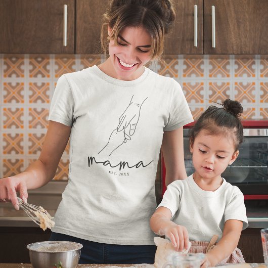Simpele Gevestigde Mama T-shirt