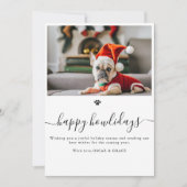 Simpele Grappige Gelukkige Hoe-heet-het Kerstfeest Feestdagenkaart (Voorkant)