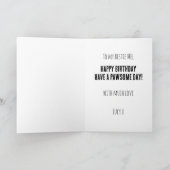 Simpele grappige schattige Duitse herder Hond Verj Kaart (Binnen)