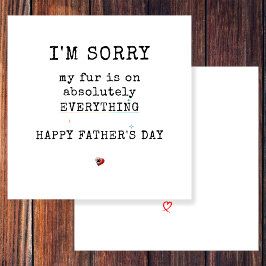 Simpele Grappige Vacht Vaderdag Van Hond Feestdagenkaart