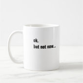 simpele grappige zin koffiemok (Links)