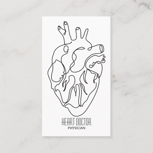 simpele Hartdokter Visitekaartje (Voorkant)
