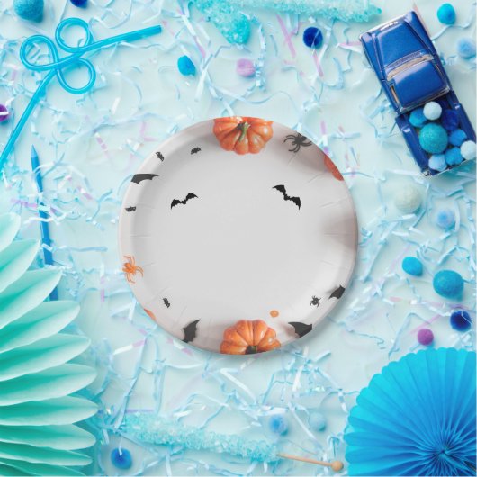 Simpele Helloween Papieren Bordje (Feest)