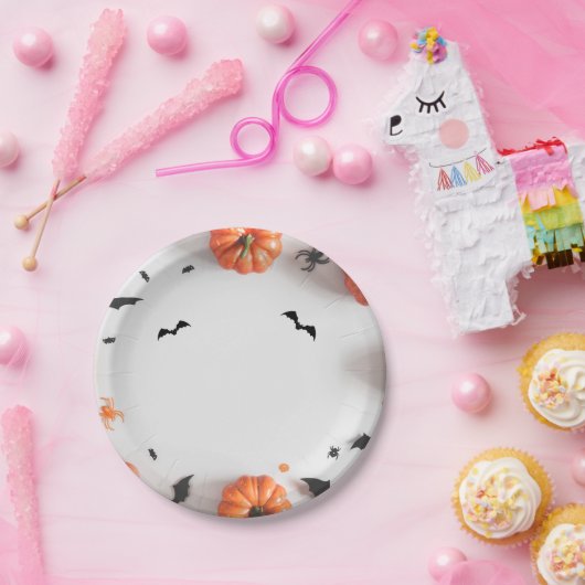 Simpele Helloween Papieren Bordje (Feest)
