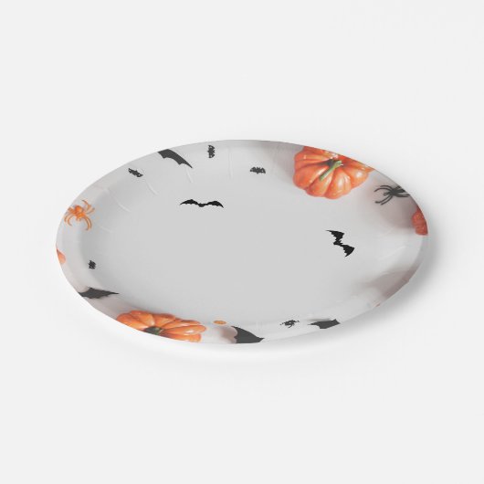 Simpele Helloween Papieren Bordje (Gekanteld)