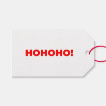 Simpele HOHOHO! Tekst Kerstman Rood Kerstmis