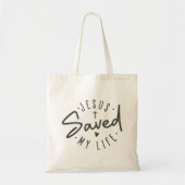 Simpele Jezus redde mijn leven Canvas tas (Voorkant)