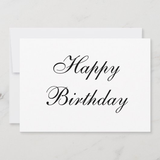 simpele kalligrafische kaart met minimale geboorte (Voorkant)