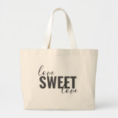 simpele KIESLOVE SWEET LOS | Grote Tote Bag (Voorkant)