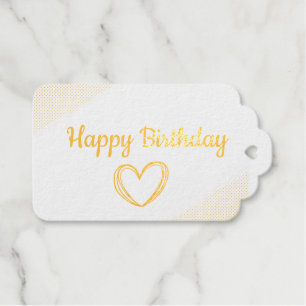 simpele klassieke labels met een cadeautje voor ge