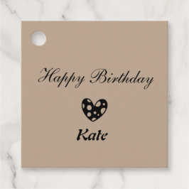 simpele klassieke labels met een cadeautje voor ge