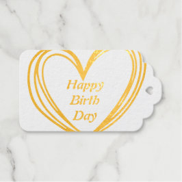 simpele klassieke labels met een cadeautje voor ge