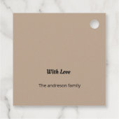 simpele kleine elegante gelukkige verjaardag dank  bedankjes labels (Achterkant)