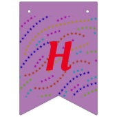 simpele kleine kleurrijke verjaardag vlaggetjes (Eerste vlag)