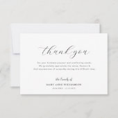 simpele letteruitvaart dank je wel bedankkaart (Voorkant)