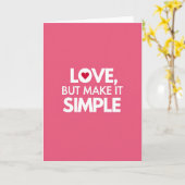 Simpele Liefde Minimalistische Kaart (Gele Bloem)