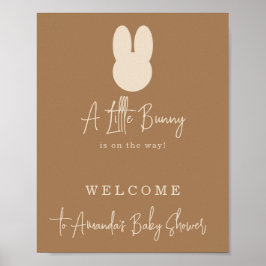 Simpele Little bunny baby shower Poster
