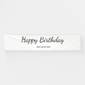 simpele minimale geboortedatum voeg jouw tekst naa spandoek (Horizontaal)