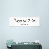 simpele minimale geboortedatum voeg jouw tekst naa spandoek (Beurs)