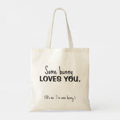 Simpele Minimale Groene Gras Gradiënt Paashaas Tote Bag (Achterkant)