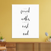 simpele , minimalistische , echte vriendschappelij canvas afdruk (Insitu (Woonkamer))