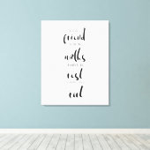 simpele , minimalistische , echte vriendschappelij canvas afdruk (Insitu (Houten vloer))