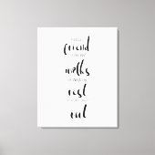 simpele , minimalistische , echte vriendschappelij canvas afdruk (Voorkant)