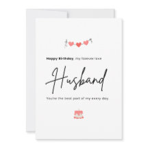 Simpele Minimalistische Verjaardag Voor Echtgenoot