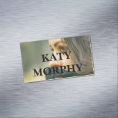 simpele moderne professionele fotokalligrafie squa magnetisch visitekaartje (Voorbeeld)