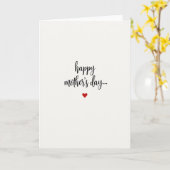 Simpele Moederdag Liefde Kaart (Gele Bloem)