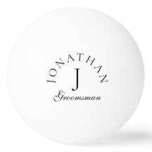 simpele monogram elegante groomsman minimalist