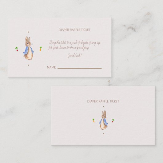 Simpele Peter de Konijn Informatiekaartje (Voorkant / Achterkant)