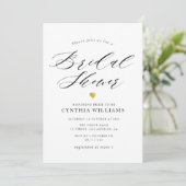 simpele scriptbridale doucheuitnodiging kaart (Staand voorkant)