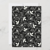 simpele scriptbridale doucheuitnodiging kaart (Achterkant)