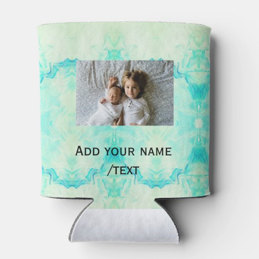 simpele ster sparkle gliter voegt aangepaste tekst blikjeskoeler (Achterkant)