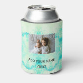 simpele ster sparkle gliter voegt aangepaste tekst blikjeskoeler (Blikje Achterkant)