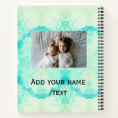 simpele ster sparkle gliter voegt aangepaste tekst notitieboek (Achterkant)