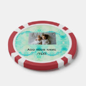 simpele ster sparkle gliter voegt aangepaste tekst poker chips (Enkel)
