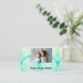 simpele ster sparkle gliter voegt aangepaste tekst visitekaartje (Staand voorkant)