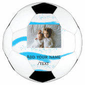 simpele ster sparkle gliter voegt aangepaste tekst voetbal (Voorkant)