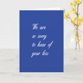 Simpele sympathie, het spijt ons kaart (Gele Bloem)