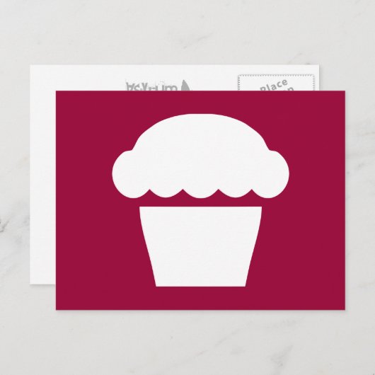 simpele taart briefkaart (Voorkant / Achterkant)