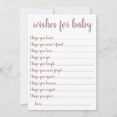 Simpele taupe wensen | Desert Roos Keepsake Kaart (Voorkant)