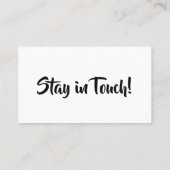 Simpele vette typografie "We hebben verplaatst" Ka Visitekaartje (Achterkant)