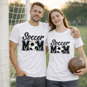 Simpele Voetbalmoederstijl van de Universiteit T-shirt