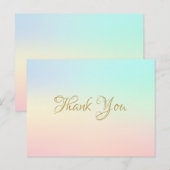 Simpele Waterverf Bedankje voor Zakelijk Gebruik Briefkaart (Voorkant / Achterkant)