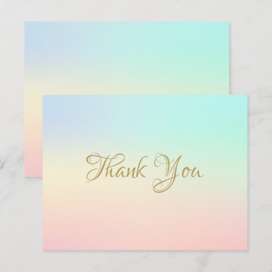 Simpele Waterverf Bedankje voor Zakelijk Gebruik Briefkaart (Voorkant / Achterkant)