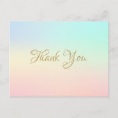 Simpele Waterverf Bedankje voor Zakelijk Gebruik Briefkaart (Voorkant)